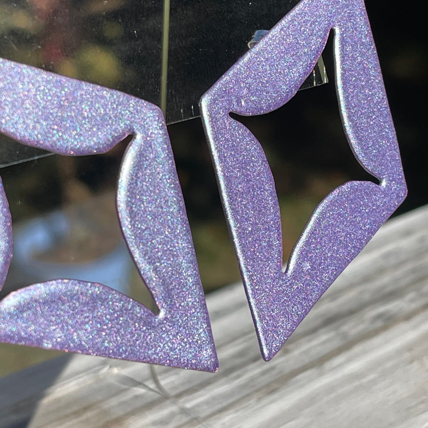 Lavender Shimmer Big Sparkle Cut Outs