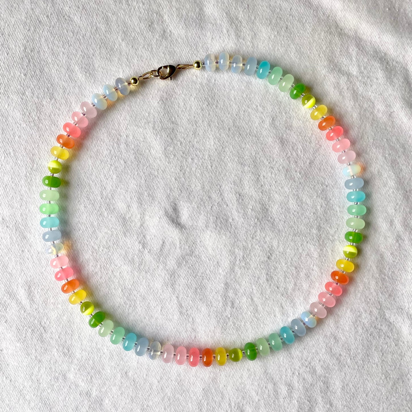 pastel rainbow neckie