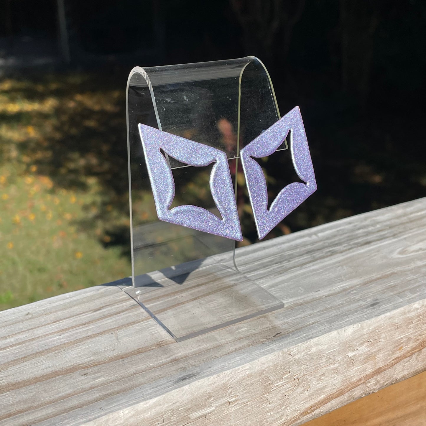 Lavender Shimmer Big Sparkle Cut Outs