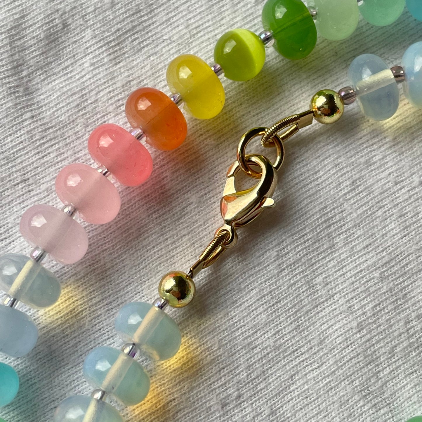 pastel rainbow neckie