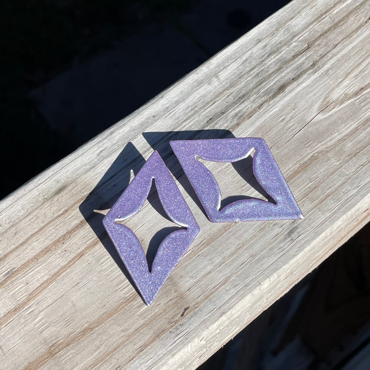 Lavender Shimmer Big Sparkle Cut Outs